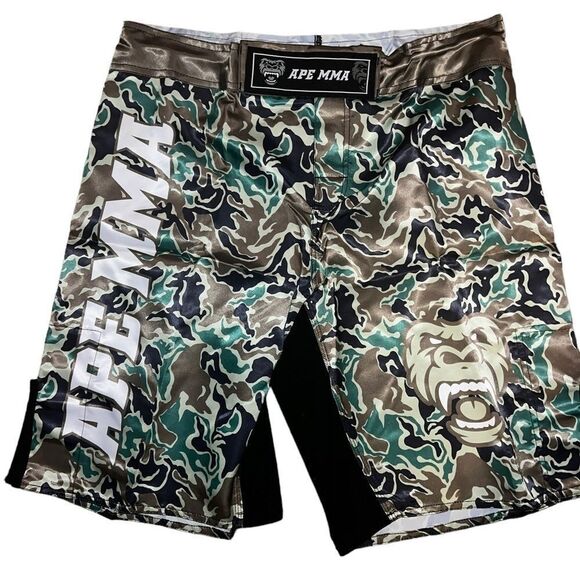Men's Shorts  MMA Fight Kick Boxing Shorts UFC Cage Fighting Thai Boxing Sz 2XL - Picture 11 of 15